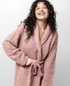 Sunday Citizen Snug Waffle Robe In Rose