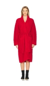 Sunday Citizen Snug Waffle Robe In Rouge