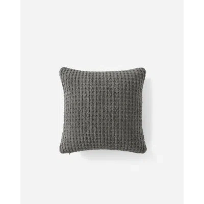 Sunday Citizen Snug Waffle Throw Pillow In Granite