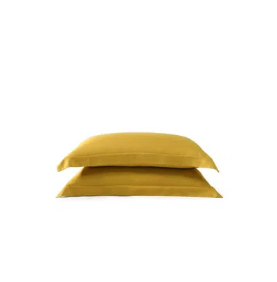 Sunday Citizen Viscose From Bamboo Sham Pair, Queen In Gold
