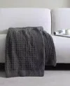 Sunday Citizen Waffle Snug Throw, 52" X 75" In Granite