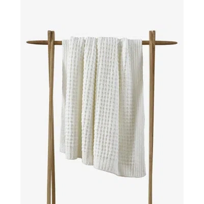 Sunday Citizen Waffle Throw Blanket In Off White