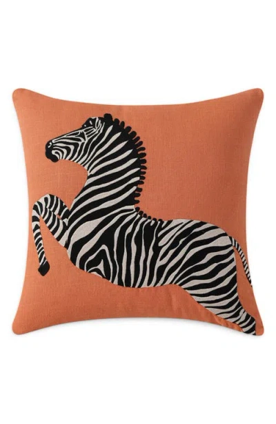 Sunday Citizen Zebra Embroidered Throw Pillow In Multi