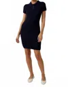 Sunday Edition Cable Knit Midi Dress In Navy Blue In Black