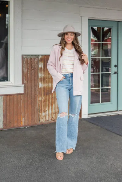 Sunday Edition Fiona Versatile Blazer In Blush In Pink