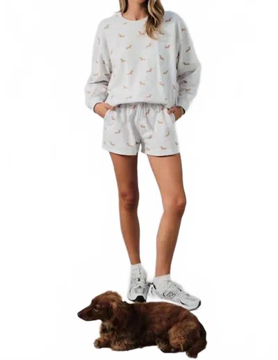 Sunday Edition Hot Dog Shorts In Light Grey Heather In Multi