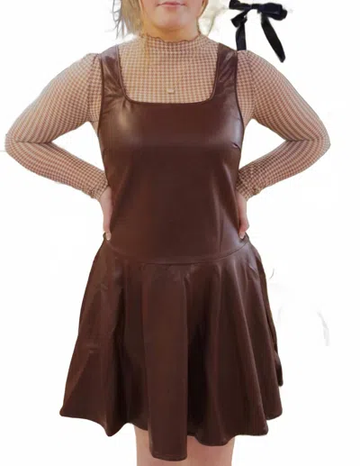 Sunday Edition Hunter Mini Dress In Chocolate Brown