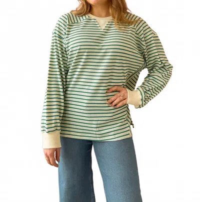 Sunday Edition Julie Crewneck Sweater In Green