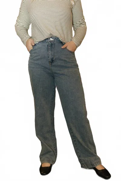 Sunday Edition Marla Studded Jeans In Denim In Blue