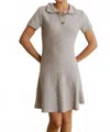Sunday Edition Ruffle Polo Mini Dress In Gray In Gray