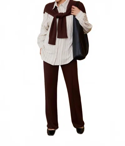 Sunday Edition Tamsen Shirt Sweater Combo In Cream Multi