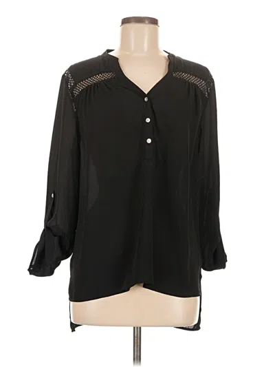 Pre-owned Sunday In Brooklyn 3/4 Sleeve Blouse In Black