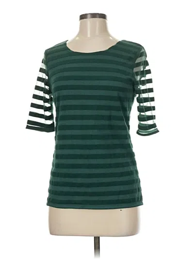 Pre-owned Sunday In Brooklyn 3/4 Sleeve Top Green Boatneck Tops