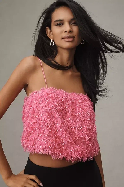 Sunday In Brooklyn Cami Feathered Tank Top
