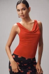 Sunday In Brooklyn Cowl-neck Tank Top