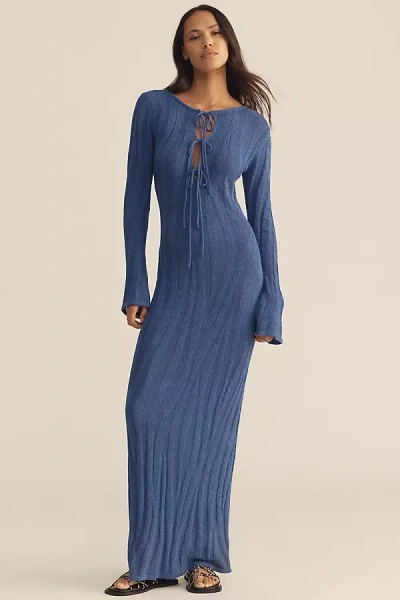 Sunday In Brooklyn Cutout Long-sleeve Midi Sweater Dress