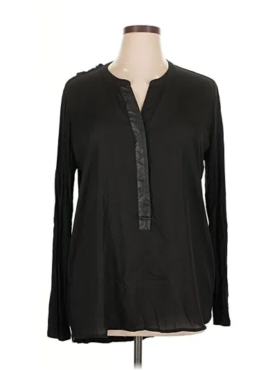 Pre-owned Sunday In Brooklyn Long Sleeve Blouse In Black