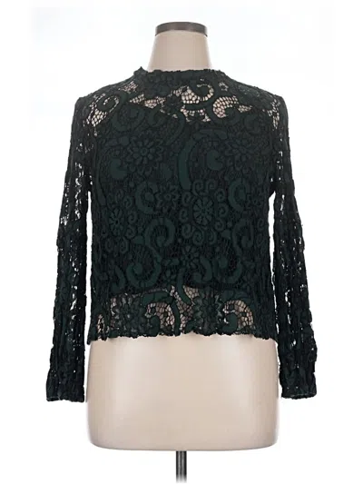 Pre-owned Sunday In Brooklyn Long Sleeve Blouse In Black