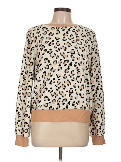 Pre-owned Sunday In Brooklyn Long Sleeve Blouse In Brown