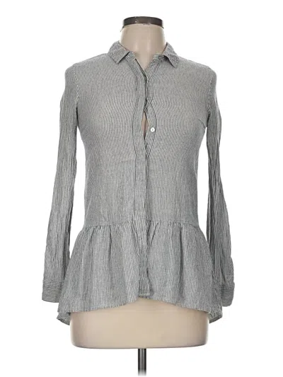 Pre-owned Sunday In Brooklyn Long Sleeve Blouse In Gray