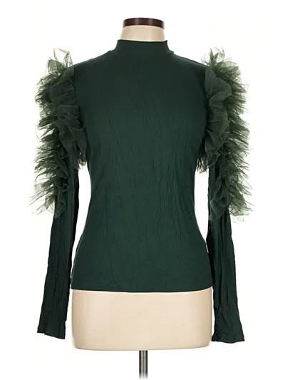 Sunday In Brooklyn Long Sleeve Blouse In Green