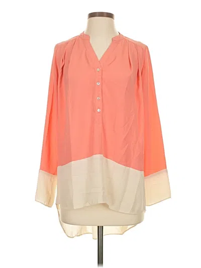 Pre-owned Sunday In Brooklyn Long Sleeve Blouse In Orange