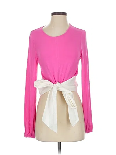 Pre-owned Sunday In Brooklyn Long Sleeve Blouse In Pink