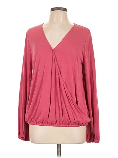 Sunday In Brooklyn Long Sleeve Blouse In Pink