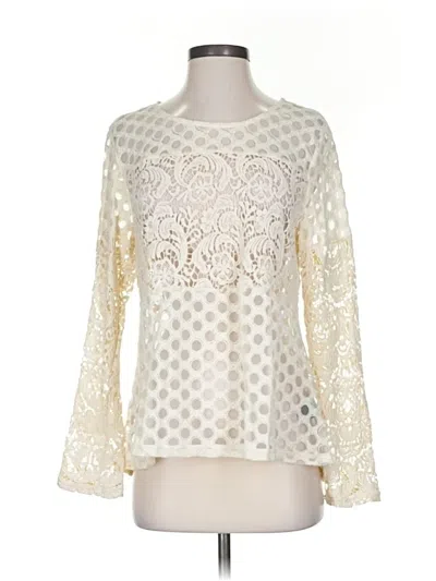 Pre-owned Sunday In Brooklyn Long Sleeve Blouse In White