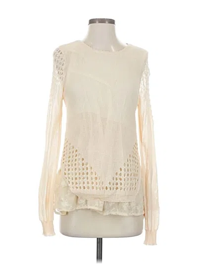 Pre-owned Sunday In Brooklyn Long Sleeve Blouse In White