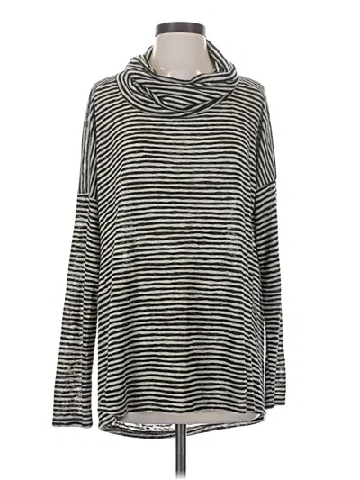 Pre-owned Sunday In Brooklyn Long Sleeve Top Gray Cowl Neck Tops