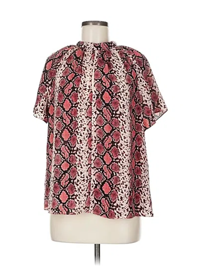 Pre-owned Sunday In Brooklyn Short Sleeve Blouse In Red