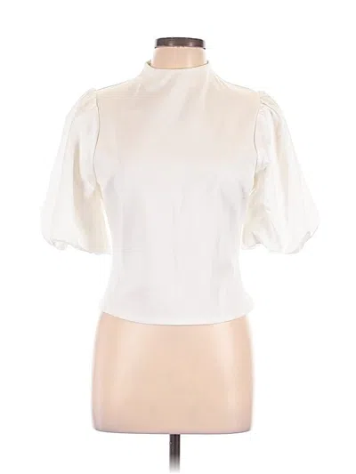 Pre-owned Sunday In Brooklyn Short Sleeve Blouse In White