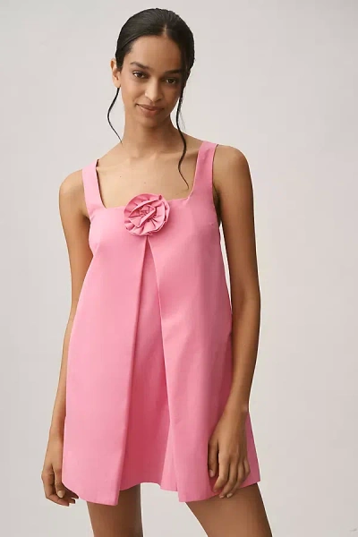Sunday In Brooklyn Sleeveless 3d Floral Mini Dress