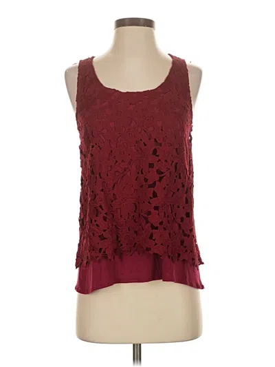 Pre-owned Sunday In Brooklyn Sleeveless Blouse In Burgundy