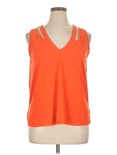 Pre-owned Sunday In Brooklyn Sleeveless Blouse In Orange