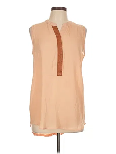 Pre-owned Sunday In Brooklyn Sleeveless Blouse In Tan