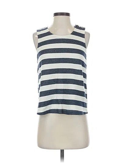 Pre-owned Sunday In Brooklyn Sleeveless Top Blue Boatneck Tops