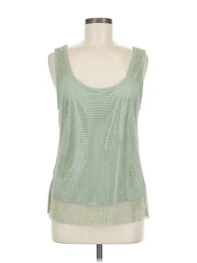 Pre-owned Sunday In Brooklyn Sleeveless Top Green Square Neckline Tops