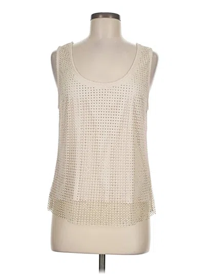 Pre-owned Sunday In Brooklyn Tank Top Ivory Square Neckline Tops