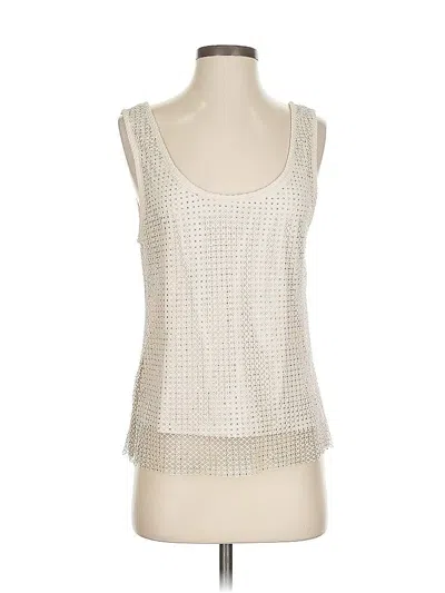 Pre-owned Sunday In Brooklyn Tank Top Ivory Square Neckline Tops In White