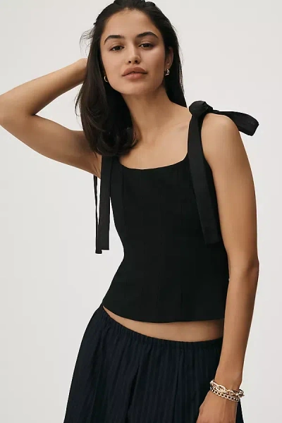 Sunday In Brooklyn Tie-strap Corset Top