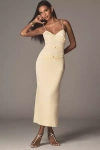 Sunday In Brooklyn Twist-front Fitted Midi Dress