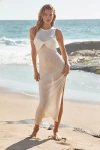 Sunday In Brooklyn Twist-front Maxi Dress In White