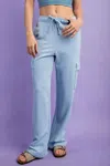 Sunday Morning Cargo Sweatpants In Sky Blue In Blue