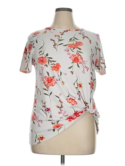 Pre-owned Sunday Morning Short Sleeve Blouse In Ivory