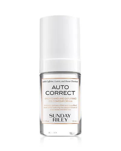 Sunday Riley Auto Correct Brightening And Depuffing Eye Contour Cream In N,a