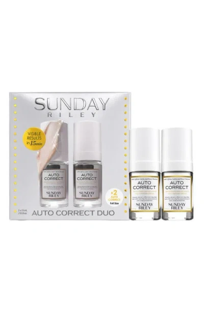Sunday Riley Auto Correct Eye Cream Duo $130 Value In Transparent