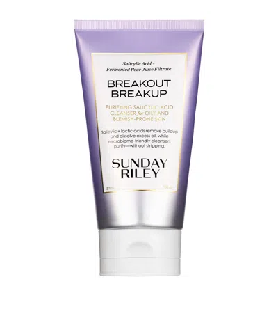Sunday Riley Breakout Breakup Purifying Salicylic Acid Cleanser In Transparent