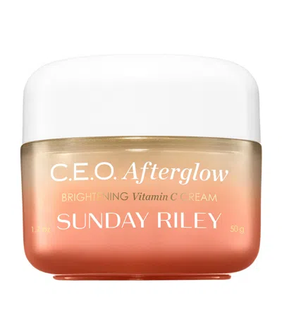 Sunday Riley C.e.o. Afterglow Brightening Vitamin C Cream In White